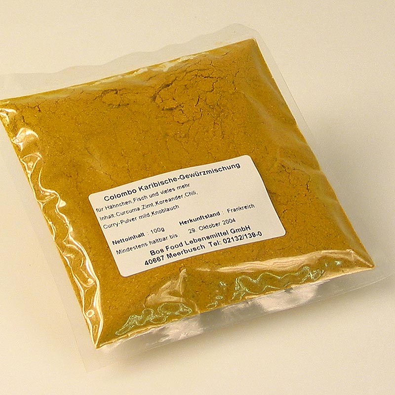 Colombo-kruiden, Sri Lankaanse curry op Antilliaanse wijze - 100 gr - tas Colombo-kruiden, Sri Lankaanse curry op Antilliaanse wijze - 100 gr - tas