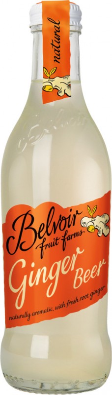 Cerveza de jengibre, limonada de jengibre, Belvoir - 0,25 litros - Botella