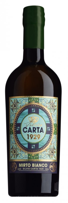 Mirto Bianco, liquore di mirto, Silvio Carta - 0,7 litri - Bottiglia