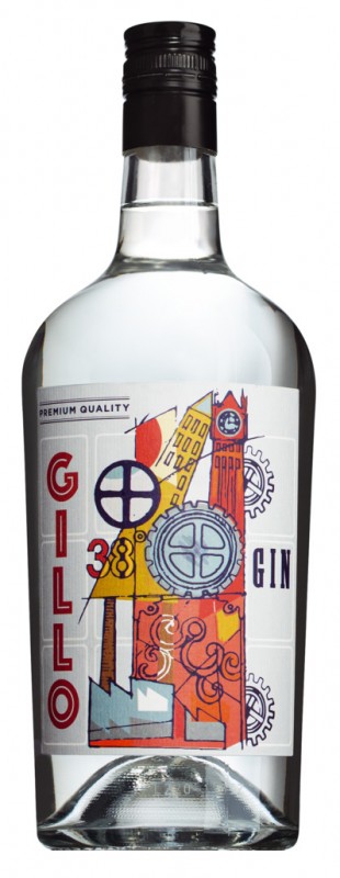 Gin Gillo, Gin, Silvio Carta - 1 litro - Garrafa