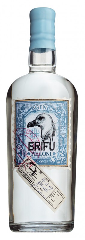 Pilloni Gin Grifu, Gin, Silvio Carta - 0.7L - Botol