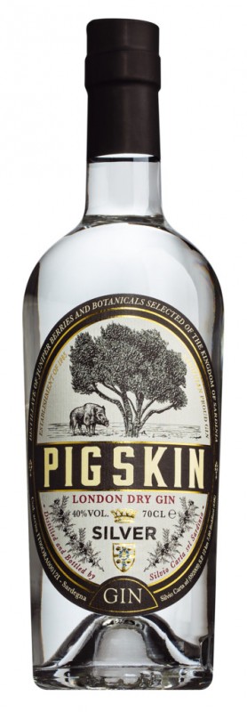 Pigskin Argento, Gin, Silvio Carta - 0,7 litri - Bottiglia