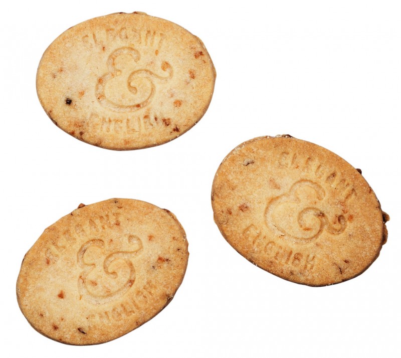 Maca Assada + Creme Elegante e Inglesa, Biscoitos Manteiga com Maca Assada e Creme de Baunilha, Biscoitos Artesanais - 125g - pacote