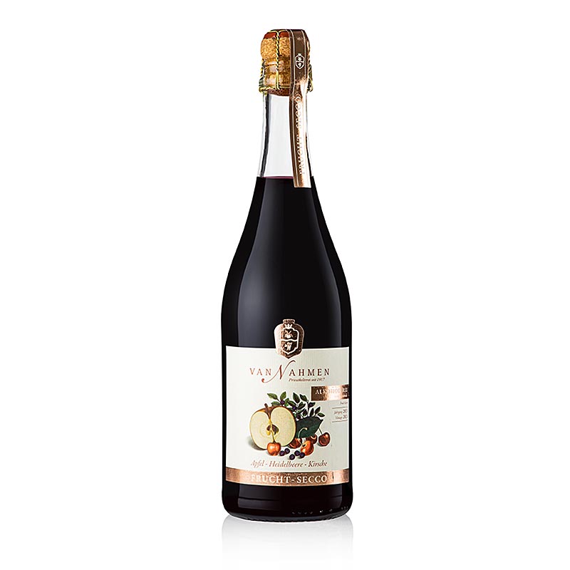 Van Nahmen Apple - Blueberry - Cherry Fruit Vi escumos, sense alcohol - 750 ml - Ampolla