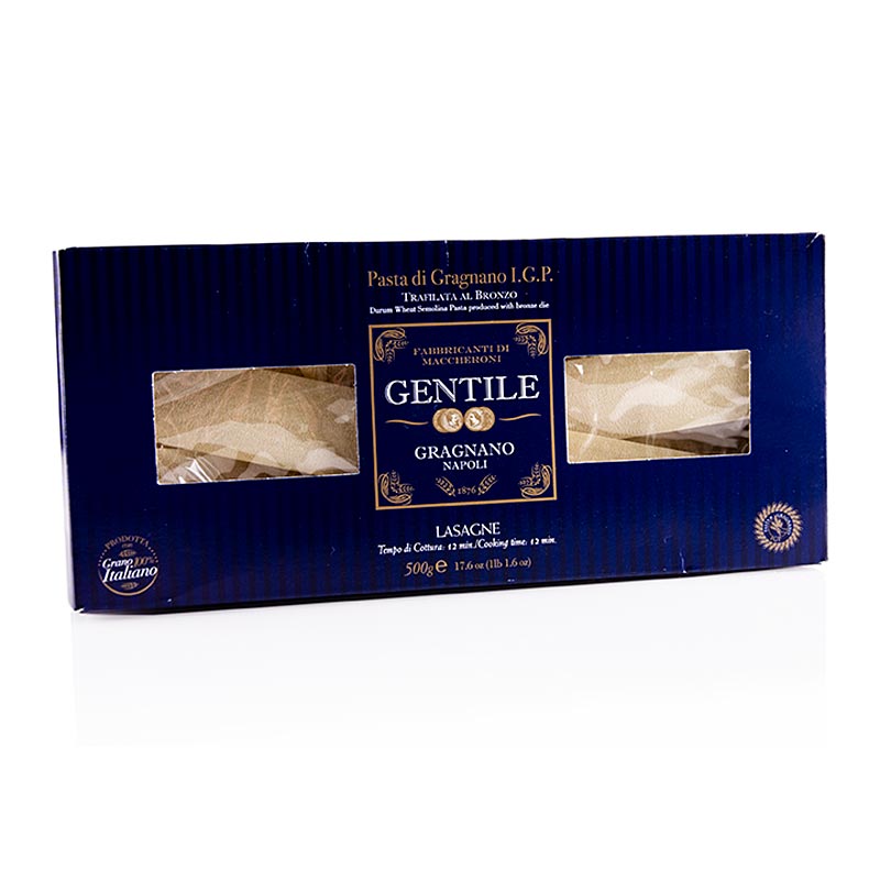 Pastificio Gentile Gragnano IGP - Piatti di lasagne - 500 g - pacchetto