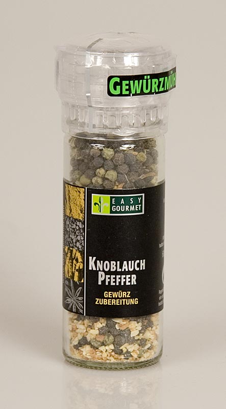 Gourmet Spice Mill Garlic Pepper, Easy Gourmet - 60 g - Mill Gourmet Spice Mill Garlic Pepper, Easy Gourmet - 60 g - Mill