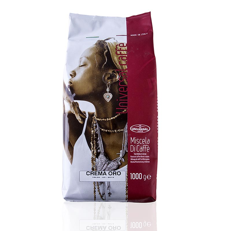 Espresso Universal Supercrema - Crema Oro, grains entiers - 1 kg - Sachet de saveurs