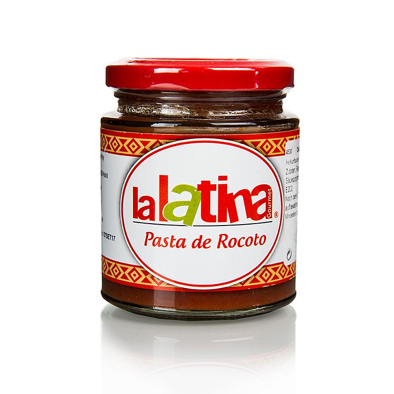 Chilipasta, rod, Pasta de Rocoto - lalatina fran Peru - 225 g - Glas