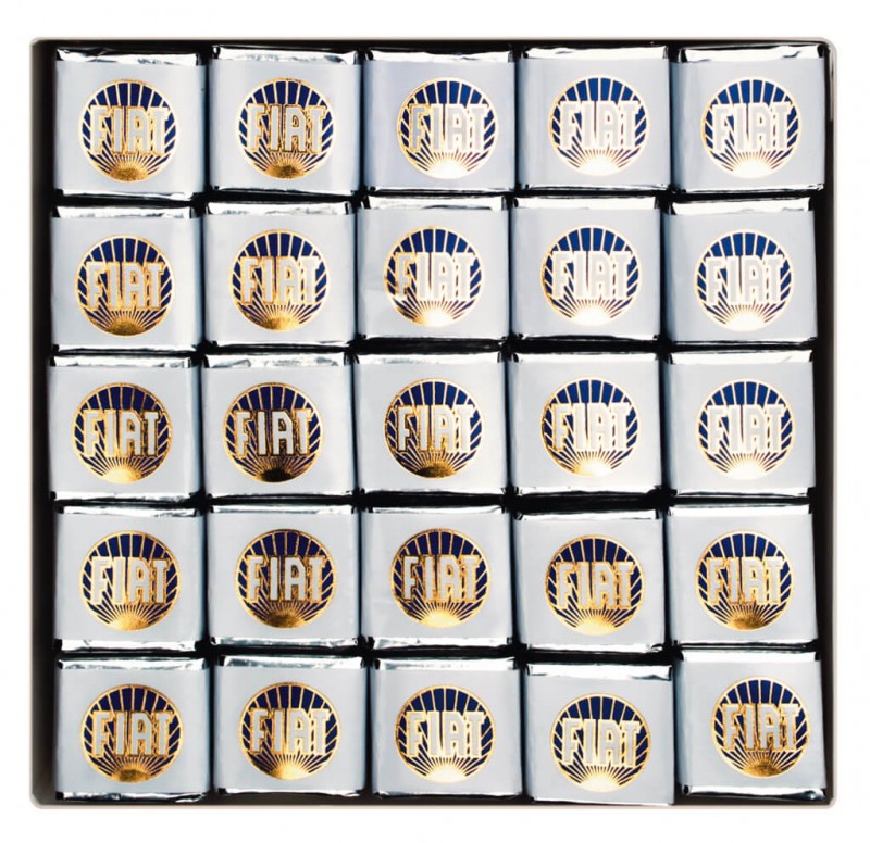 Cremino Fiat Classico, coklat berlapis, susu murni, kotak, Majani - 1,013 gram - menampilkan