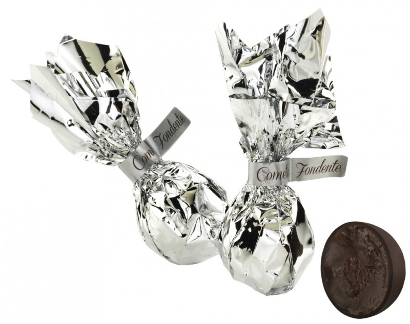 Le comete argento fondente, sfuso, mork chokladpralin med graddfyllning, Venchi - 1 000 g - kg