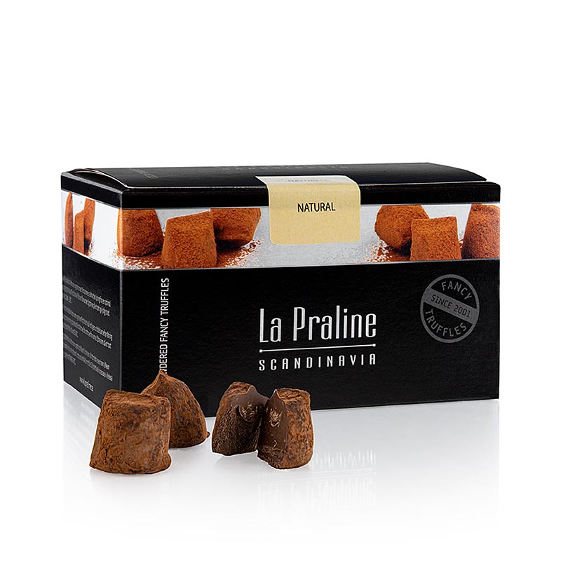 La Praline Fancy Truffles, confeitaria de chocolate natural, Suecia - 200g - caixa