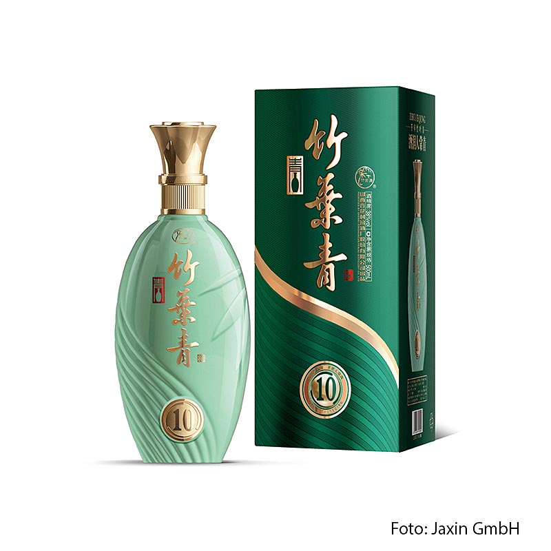 Baijiu - Zhuyeqing Bamboo Green 10, 38 tilavuusprosenttia, Kiina - 500 ml - Pullo
