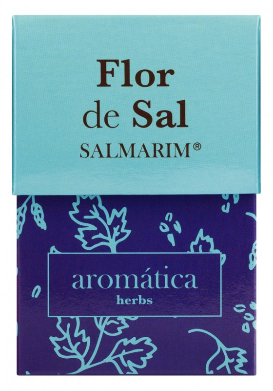 Flor de Sal Aromatica, Flor de Sal com oregaos e salsa, Sal Marim - 100g - Pedaco