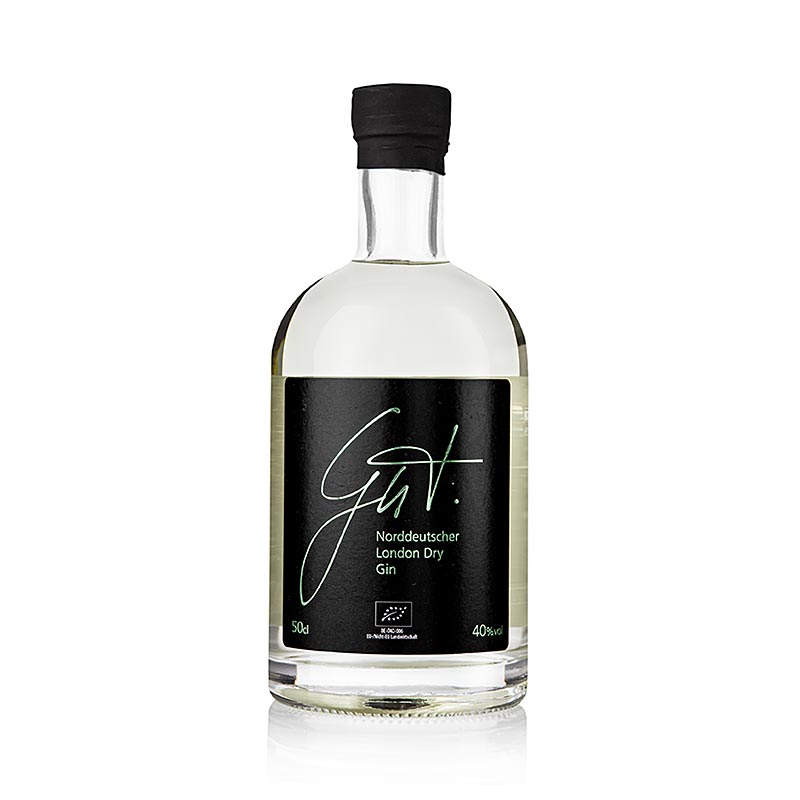HYVA. Pohjois-Saksan London Dry Gin, 40 tilavuusprosenttia, tilakeittio, luomu - 500 ml - Pullo