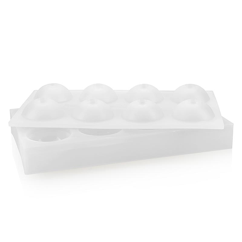 Tapete de silicone 17,5x30cm, 8 esferas / bolas, 55mmx87ml, Pavoni (AF001) - 1 pedaco - Solto