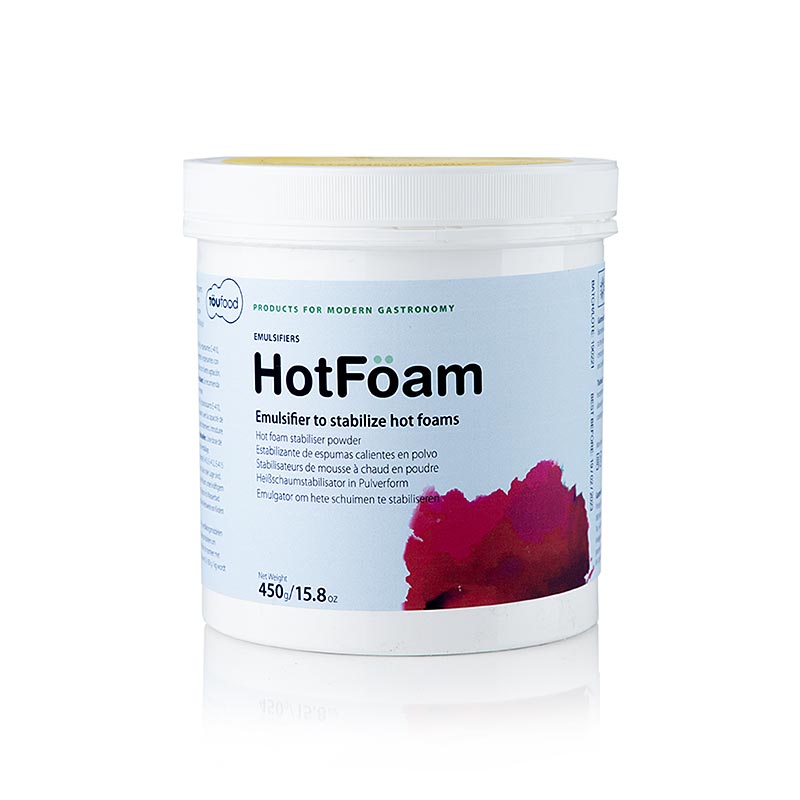 TOUFOOD HOT FOAM, emulsion stabilointiaine (Espuma hot) - 450 g - Pe voi