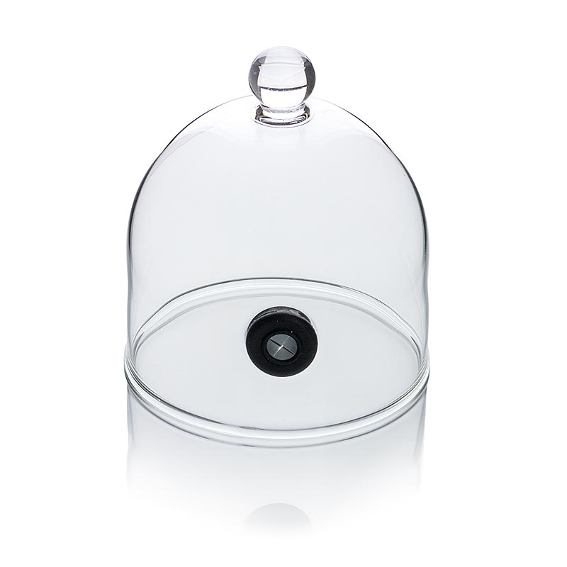 Campainha de vidro fumegante Rubi com valvula, Ø 9cm, para Super-Aladin-Profi - 1 pedaco - Cartao