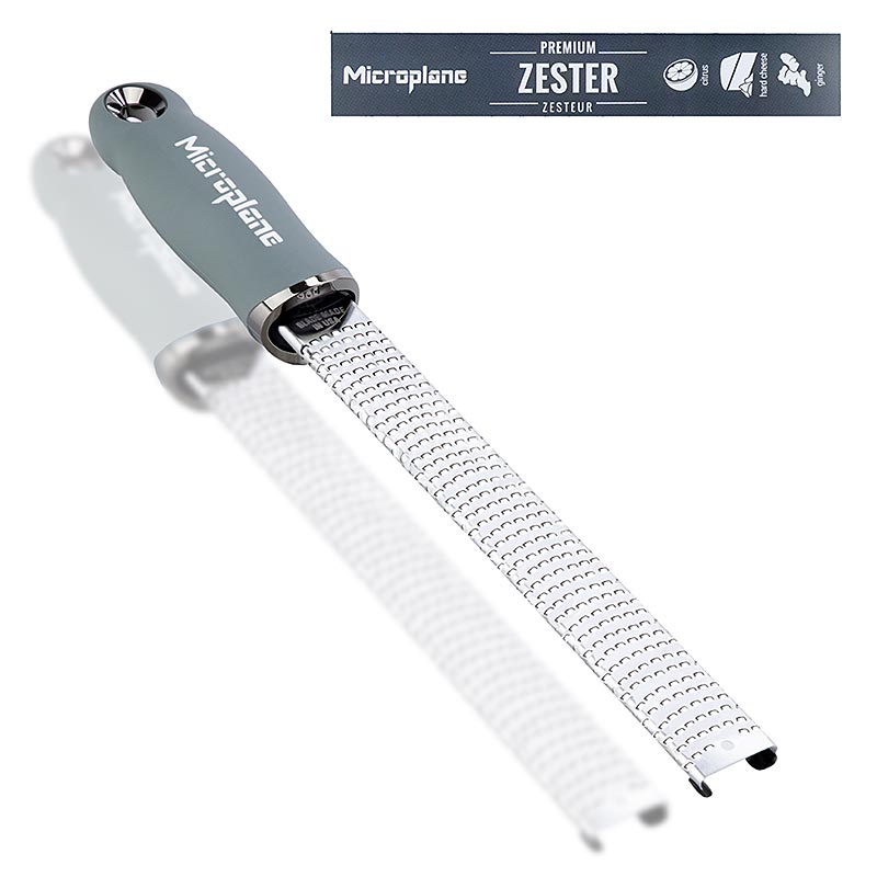 Microplane Premium Classic - asta, grattugia per scorza, manico verde eucalipto / soft touch - 1 pezzo - Sciolto