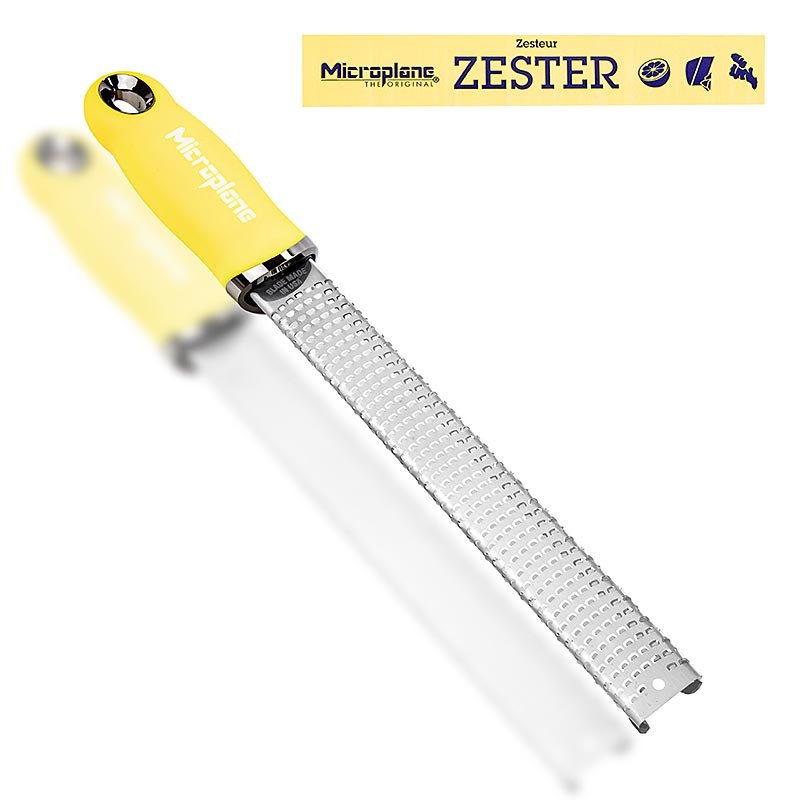 Rallador Microplane Classic, Zester NEON Yellow 52620 (Rallador Zester) - 1 pieza - Perder