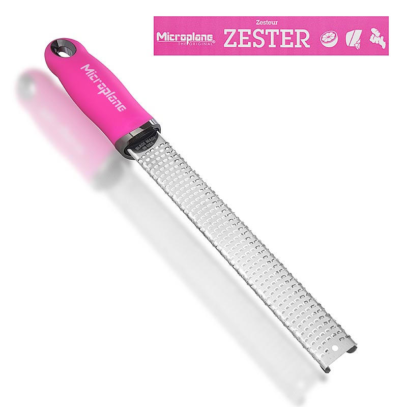 Grater Microplane Classic, Zester NEON Pink 52420 (Zester rende) - 1 cope - Te lirshme