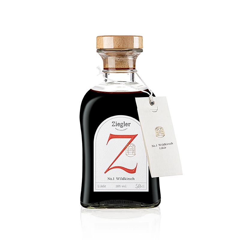 Villikirsikka No.1 - likoori, 20 tilavuusprosenttia, Ziegler - 500 ml - Pullo