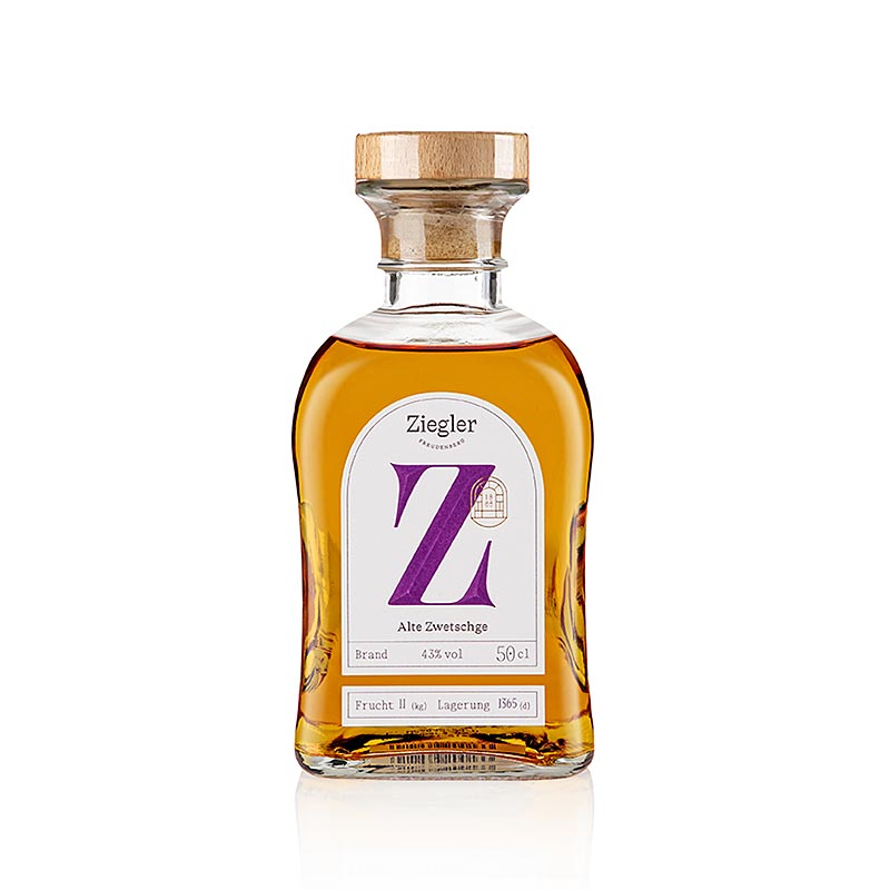 Old Zwetschge (ciruela) - brandy fino, 43% vol., Ziegler - 500ml - Botella