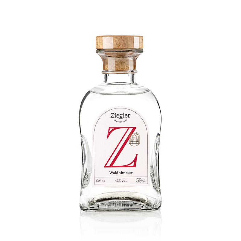 Acquavite di lamponi selvatici, brandy pregiato, 43% vol., Ziegler - 500ml - Bottiglia