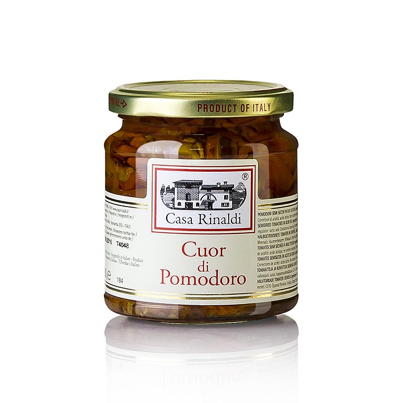 Tomates mi-sechees a l`huile d`olive, Casa Rinaldi - 280g - Verre
