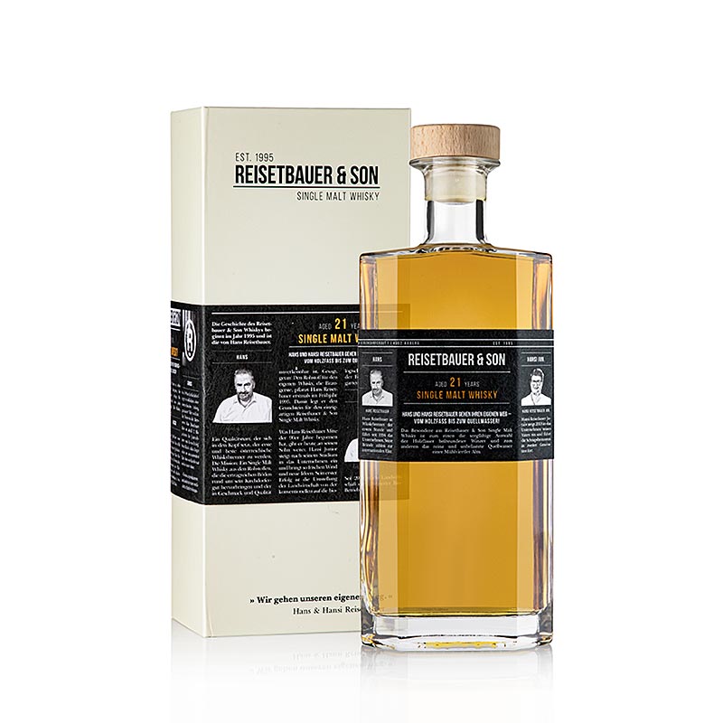 Reisetbauer Single Malt Whisky 21 anos 48% vol. - 700ml - Garrafa