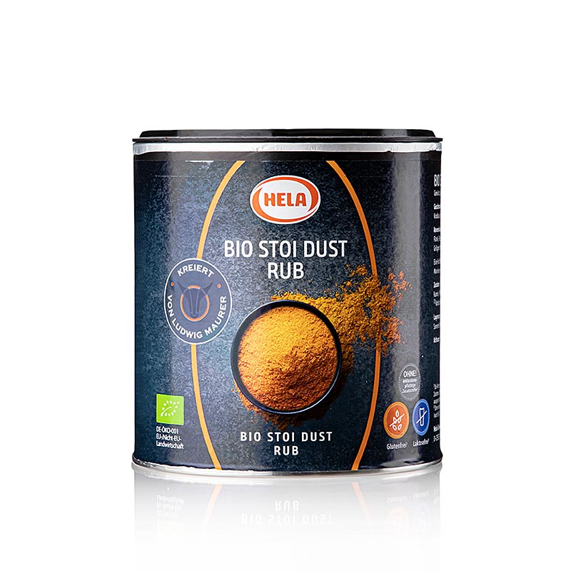 HELA STOI Dust Rub, creato da Ludwig Maurer, biologico - 370 g - Scatola degli aromi