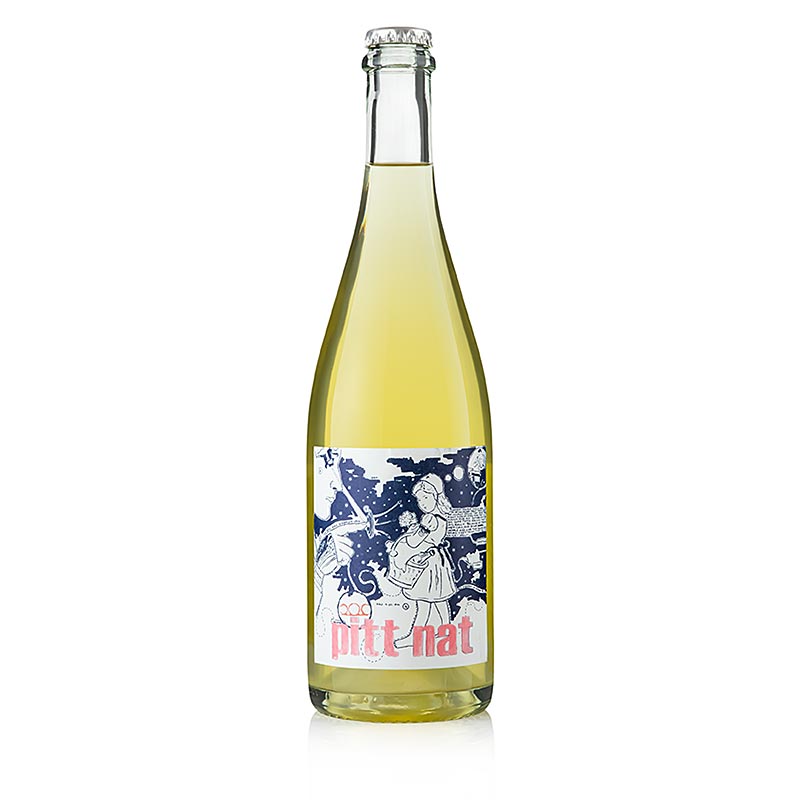 2019 Pitt nat blanc, kuohuviini, kuiva, 11 tilavuusprosenttia, Pittnauer, luomu - 750 ml - Pullo