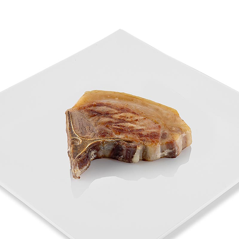 Braciola di stelo di leone con strisce di maiale in paglia invecchiata a secco - circa 350 gr - vuoto Braciola di stelo di leone con strisce di maiale in paglia invecchiata a secco - circa 350 gr - vuoto