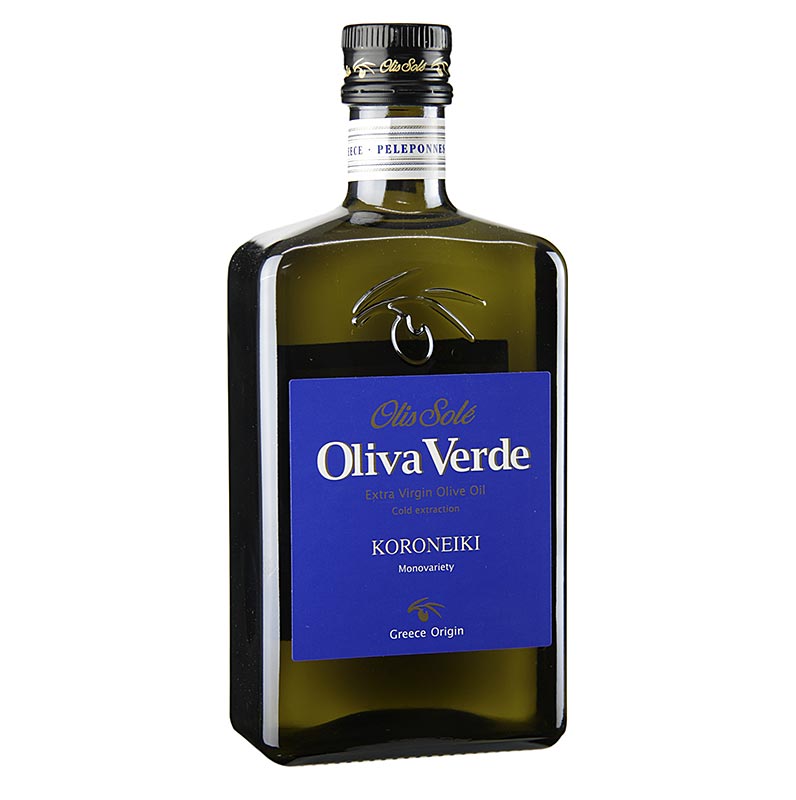 Extra vierge olijfolie, Oliva Verde, van Koroneiki-olijven, Peloponnesos - 500 ml - Fles