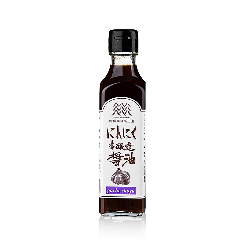 Salsa di soia - Shoyu Honjyozo Aglio, Shizen Okoku - 200 ml - Bottiglia