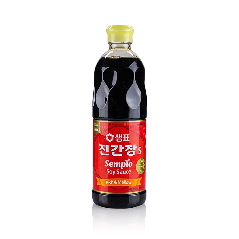 Molho de soja Coreia (Sempio), Jin (Ganjang) - 860ml - Garrafa PE