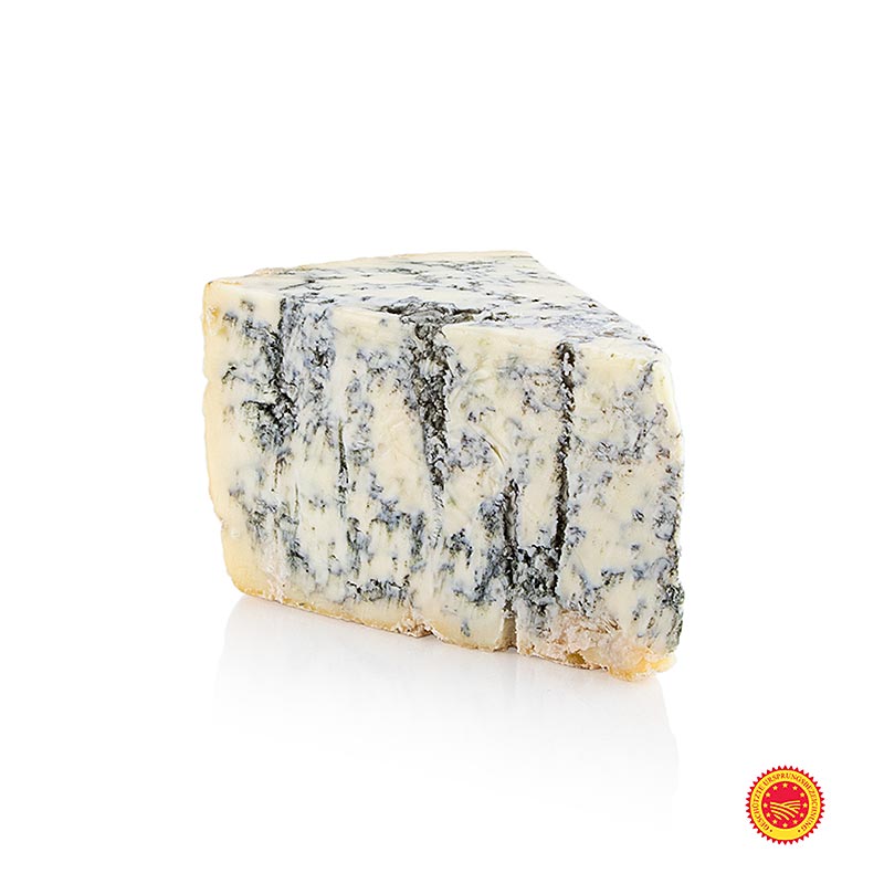 Gorgonzola Piccante (blamuggost), DOP, Palzola - ca 750 g - vakuum Gorgonzola Piccante (blamuggost), DOP, Palzola - ca 750 g - vakuum