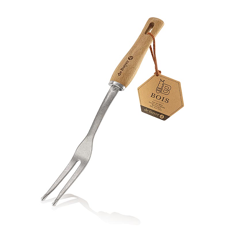 deACQUIRENTE Forchetta da carne B Bois, acciaio inossidabile / legno (2701.10) - 1 pezzo - Borsa