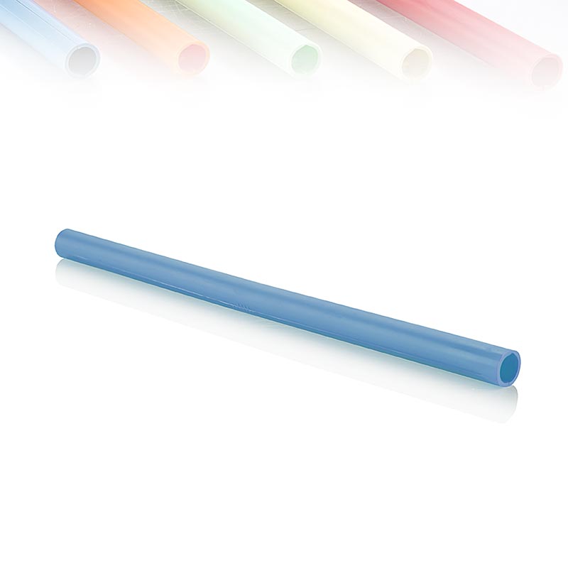 ClickStraw - kashte per pije e riperdorshme, blu - 10 cope - kuti