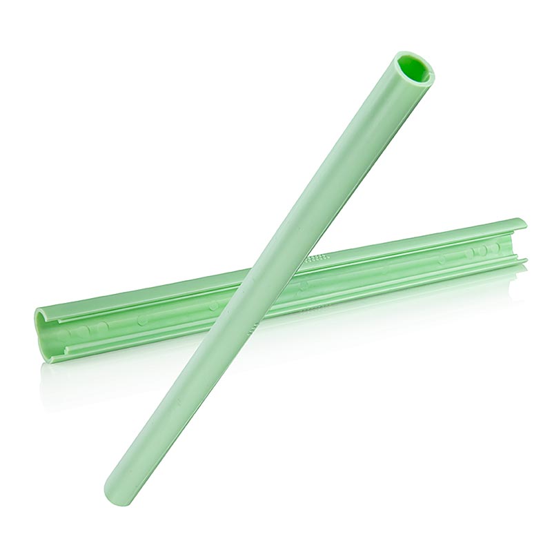 ClickStraw - straw minuman boleh diguna semula, hijau - 300 keping - kadbod