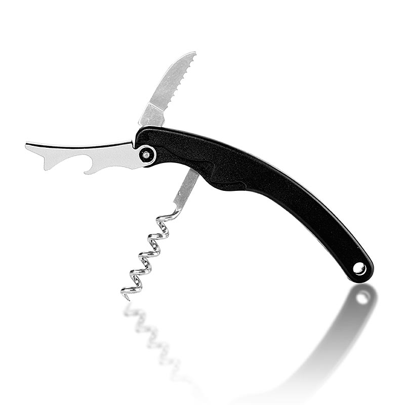 Cuchillo de camarero, negro, plegable, Contacto - 1 pieza - Perder
