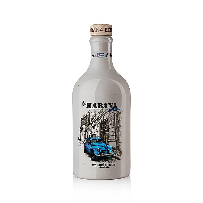 Knut Hansen Dry Gin La Habana Edition, 44 % tilavuudesta. - 500 ml - Pullo