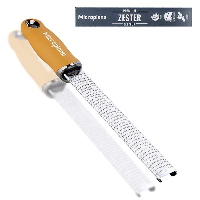 Grater Microplane Classic, Zester Mustard Yellow 46623 (Zester rende) - 1 cope - Te lirshme