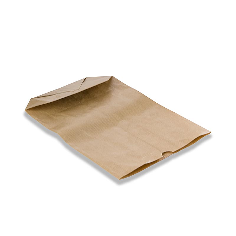 Kryssbunnpose, papir, brun, 28 x 19 x 7 cm - 500 stykker - Kartong