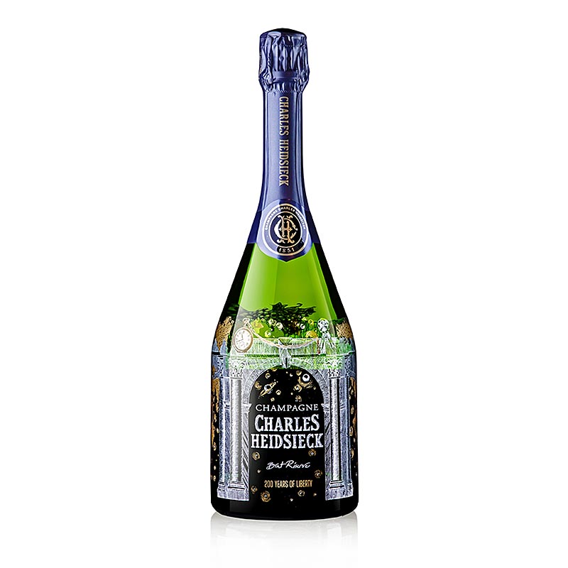 Sampanye Charles Heidsieck Brut Cadangan 200 Tahun Kebebasan (terbatas) - 750ml - Botol Sampanye Charles Heidsieck Brut Cadangan 200 Tahun Kebebasan (terbatas) - 750ml - Botol