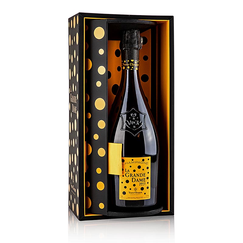 Champagne Veuve Clicquot 2012 La Grande Dame Ed. Yayoi Kusama VALKOINEN, brut, 12 % til. - 750 ml - Pullo