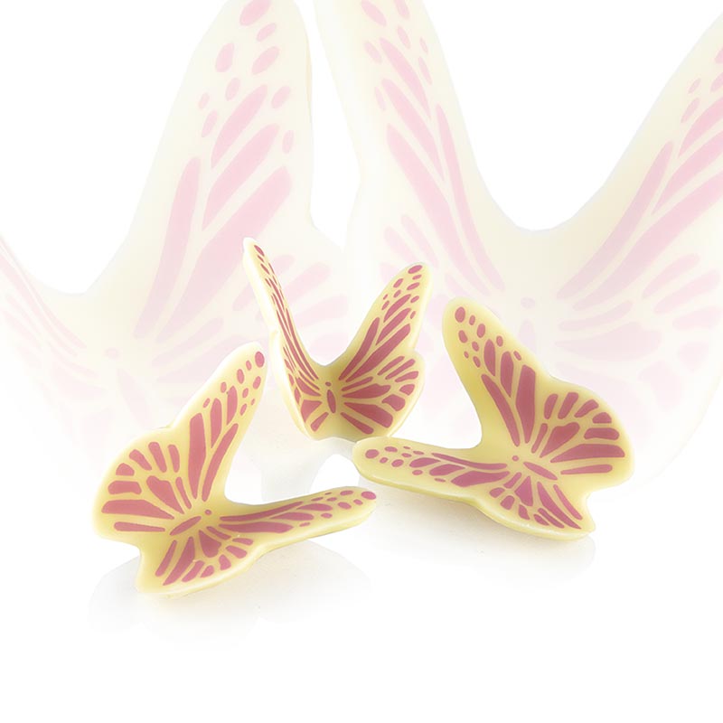 Sukkuladhi toppar Butterfly bleikt hvitt, 120 stykki, 286g, Dobla 77572 - 286g, 120 stykki - Pappi Sukkuladhi toppar Butterfly bleikt hvitt, 120 stykki, 286g, Dobla 77572 - 286g, 120 stykki - Pappi