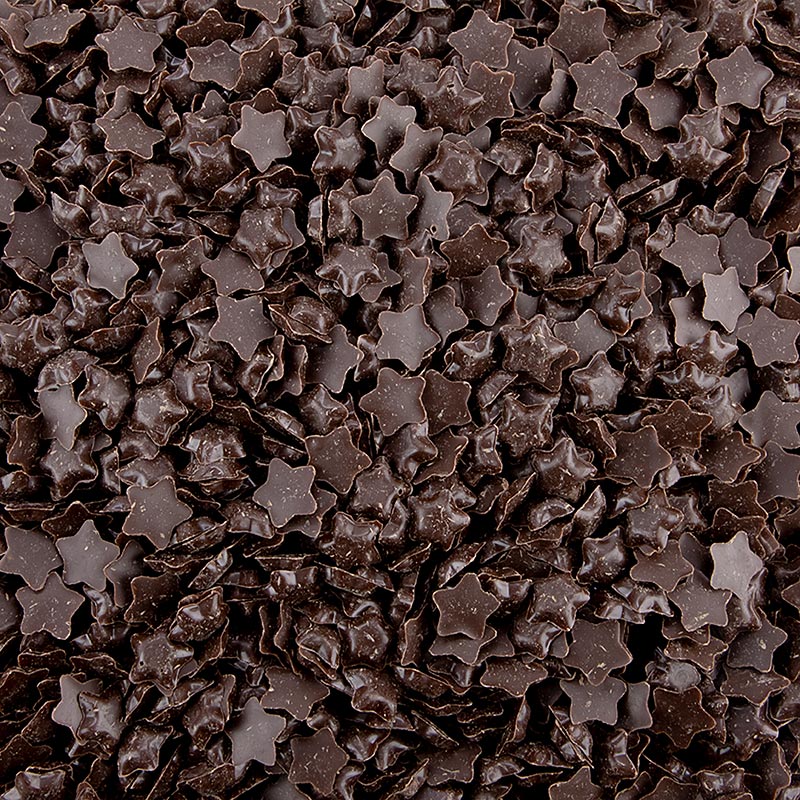 Chocolate Sprinkles Star Sprinkle, tumma, Dobla (73419) - 600g - laatikko