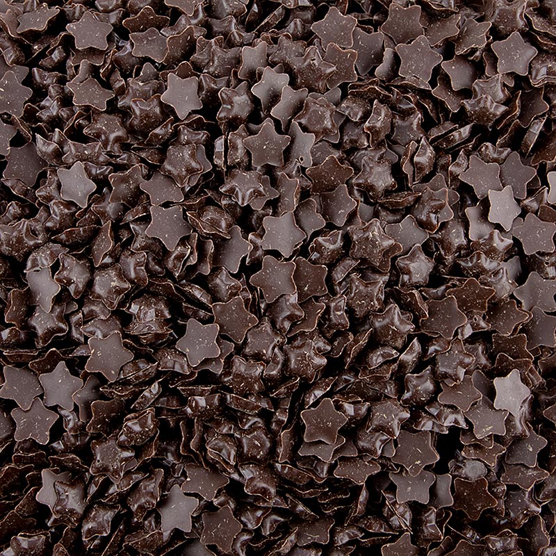 Chocolate Sprinkles Star Sprinkles, fosc, Dobla (73419) - 600 g - Caixa