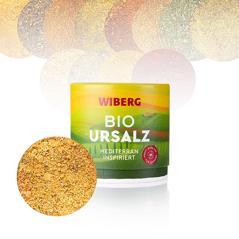 Wiberg Ursalz Mediterrania, sal d`herbes, organica - 110 g - Caixa d`aromes