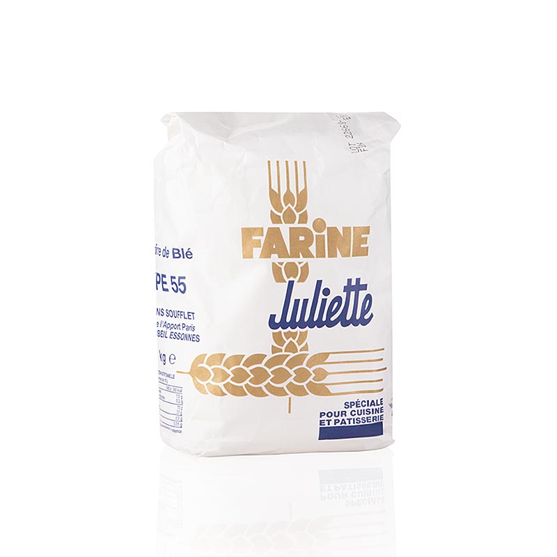 Harina tipo 55, para hojaldre / tartas, Juliette, Francia - 1 kg - 